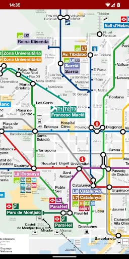 Barcelona Metro Map (Offline)