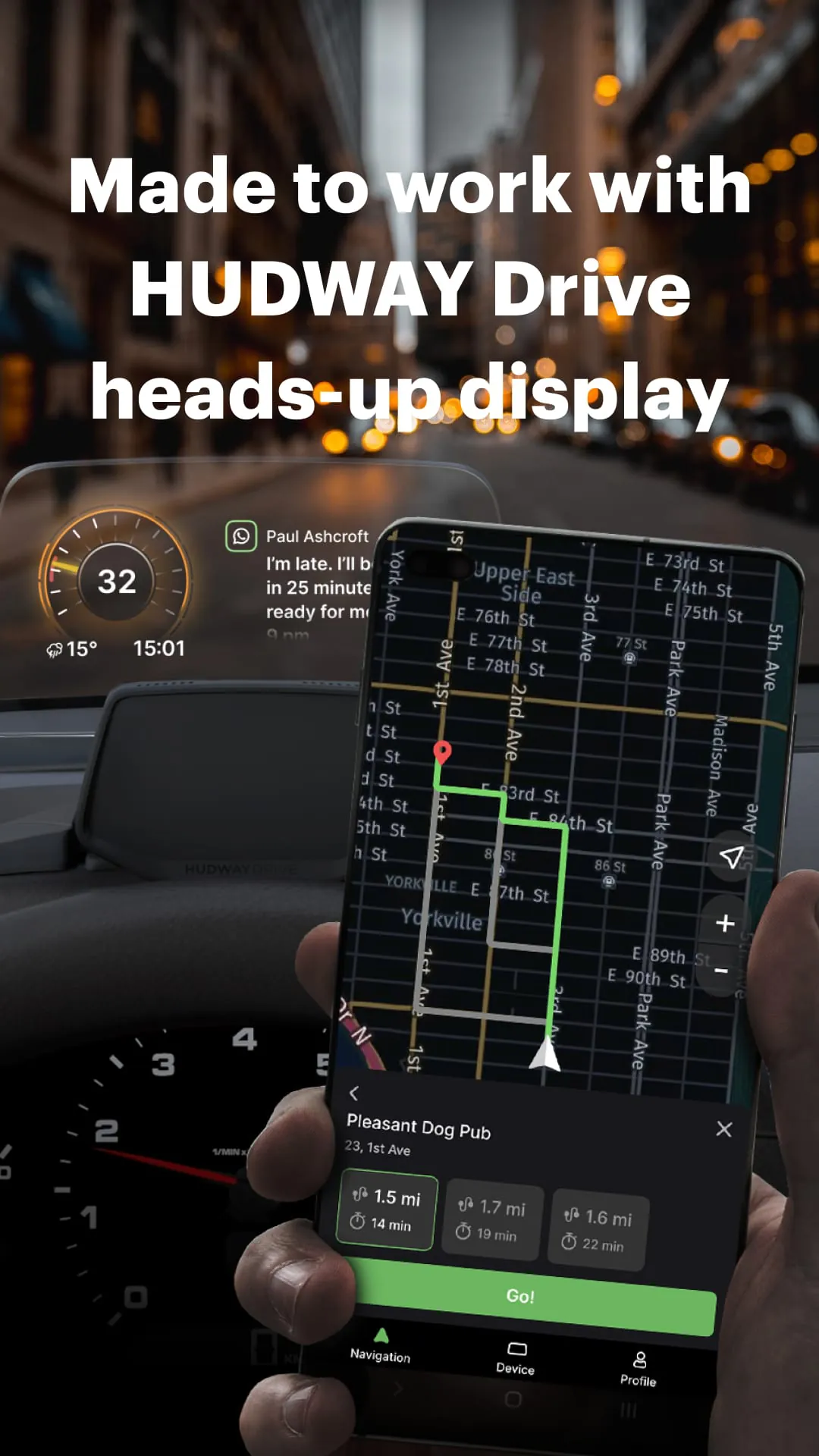 HUDWAY Drive: HUD for any car