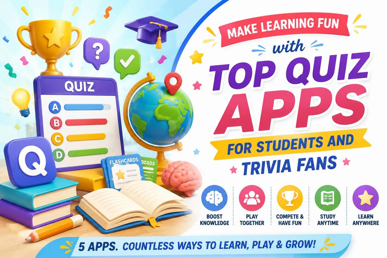 Make Learning Fun with Top Quiz Apps for Students and Trivia Fans