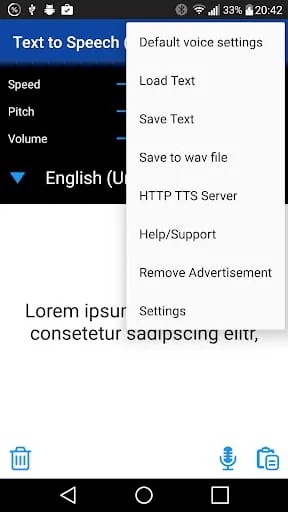 Text to Speech (TTS)