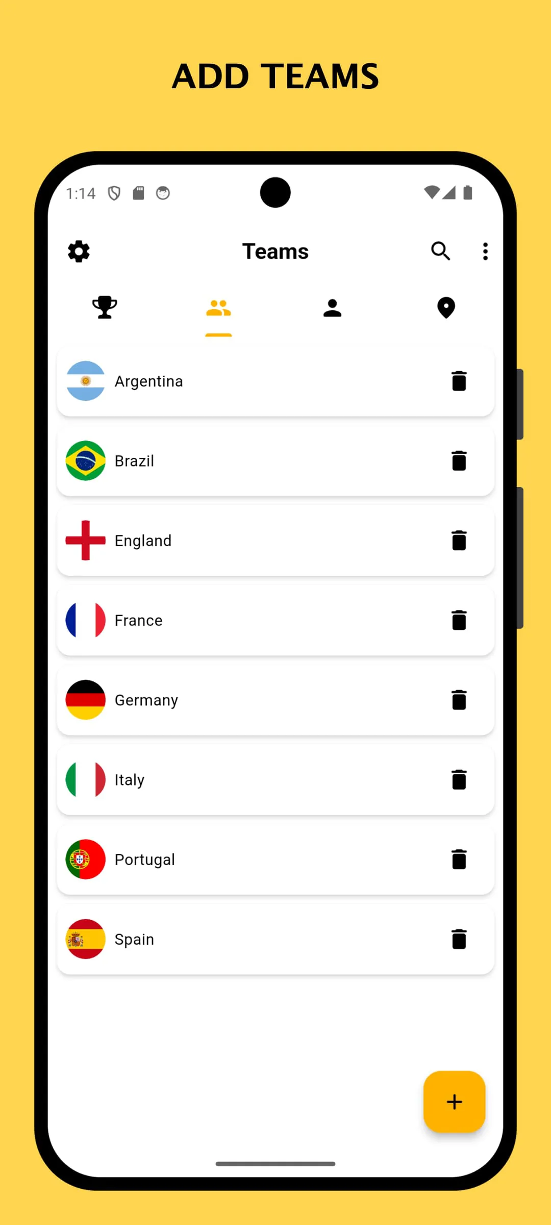 Winner - Tournament Maker App