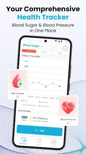 Blood Sugar & Pressure Tracker