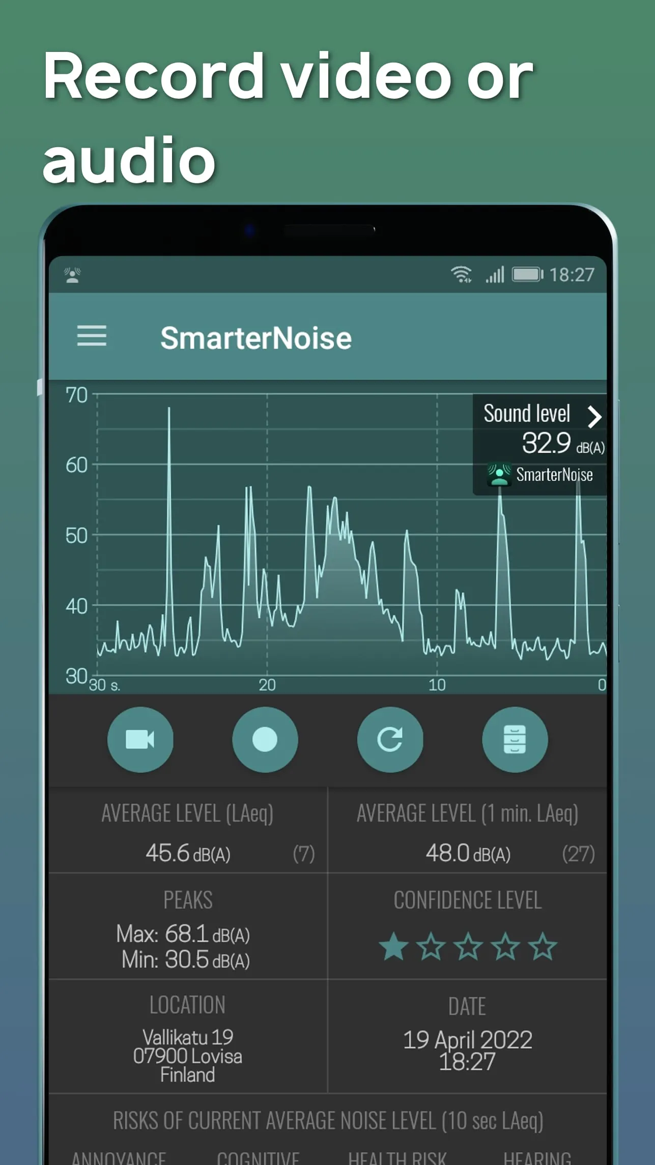 SmarterNoise - Noise recorder