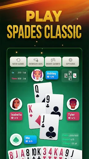 Spades Offline - Card Game