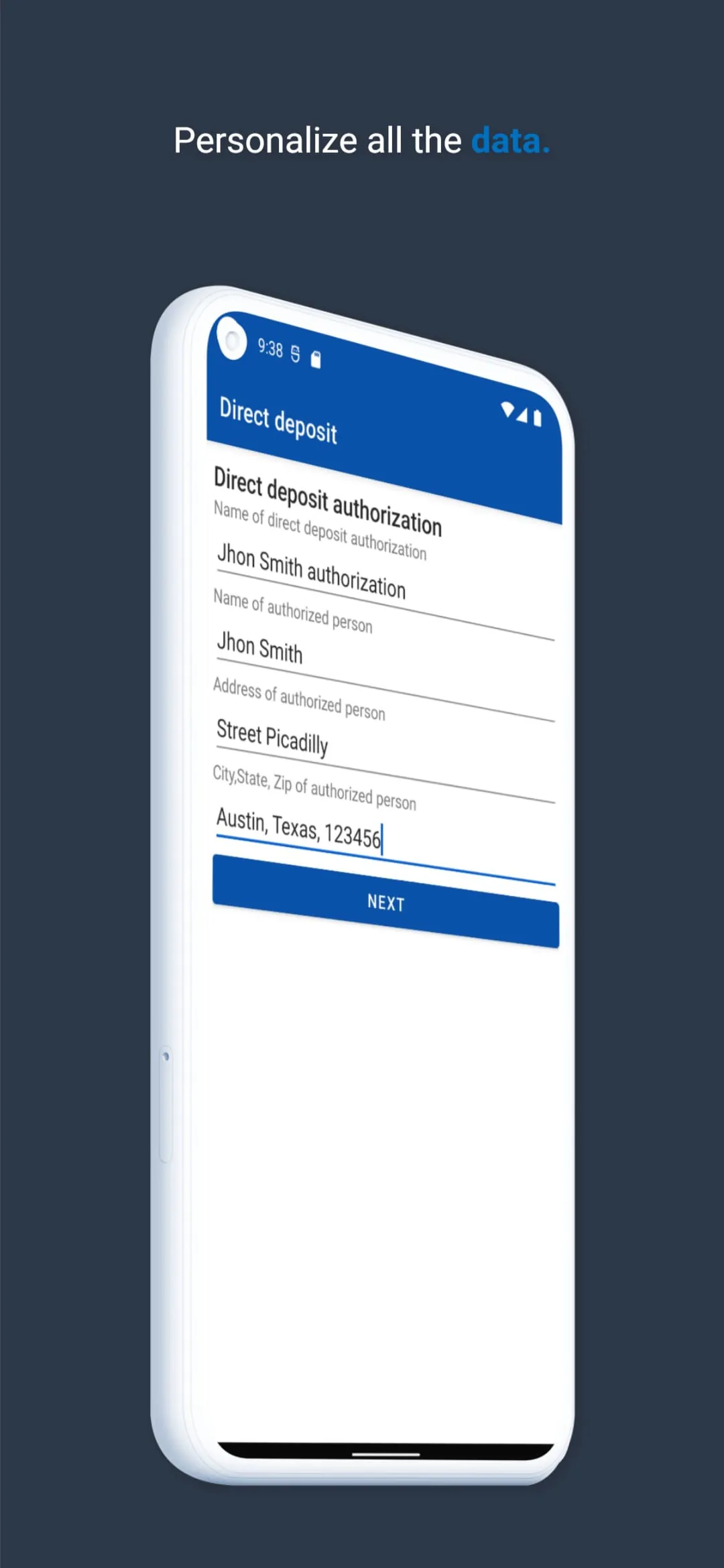 Direct Deposit Authorization