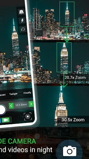 Night Camera Mode Photo Video