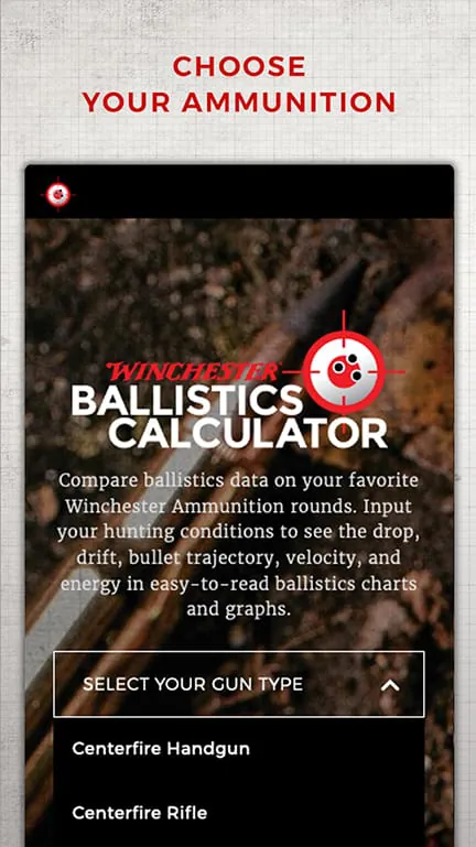 Winchester Ballistics App