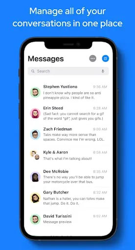Messages OS 17 - Messenger