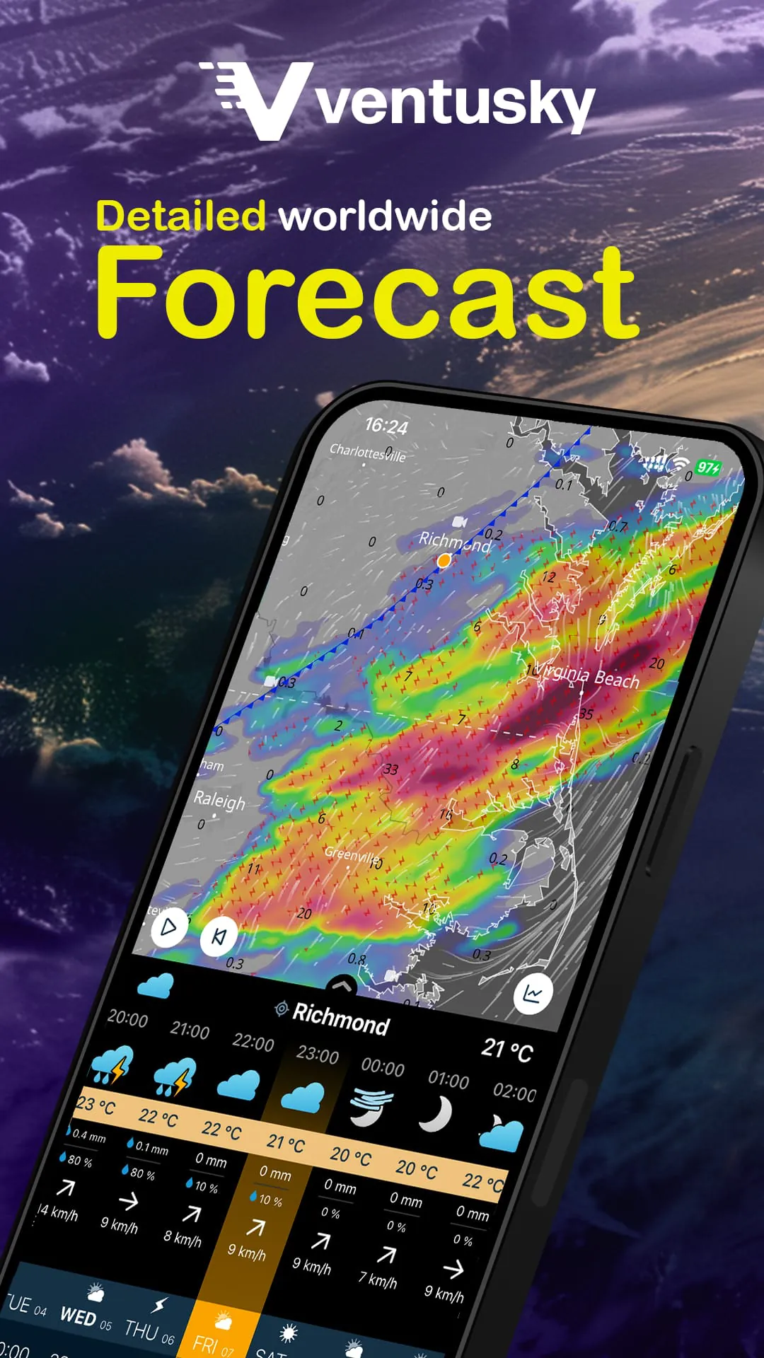 Ventusky: Weather Maps & Radar