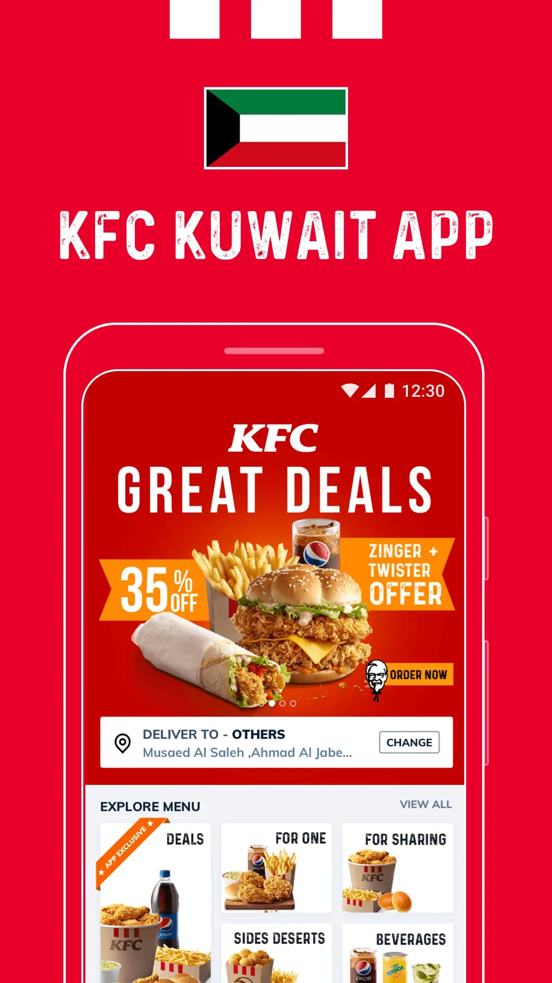 KFC Kuwait - Order Food Online