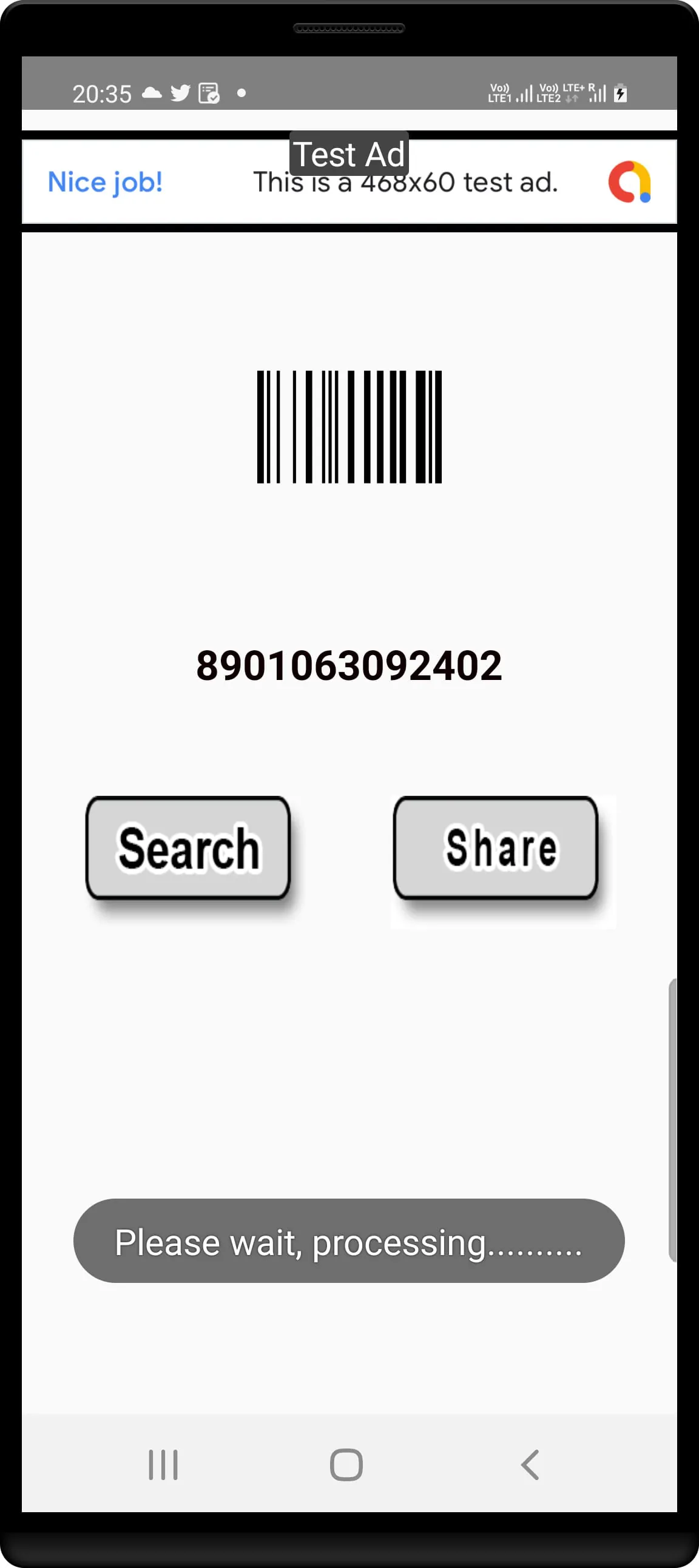 Barcode Price check Scanner