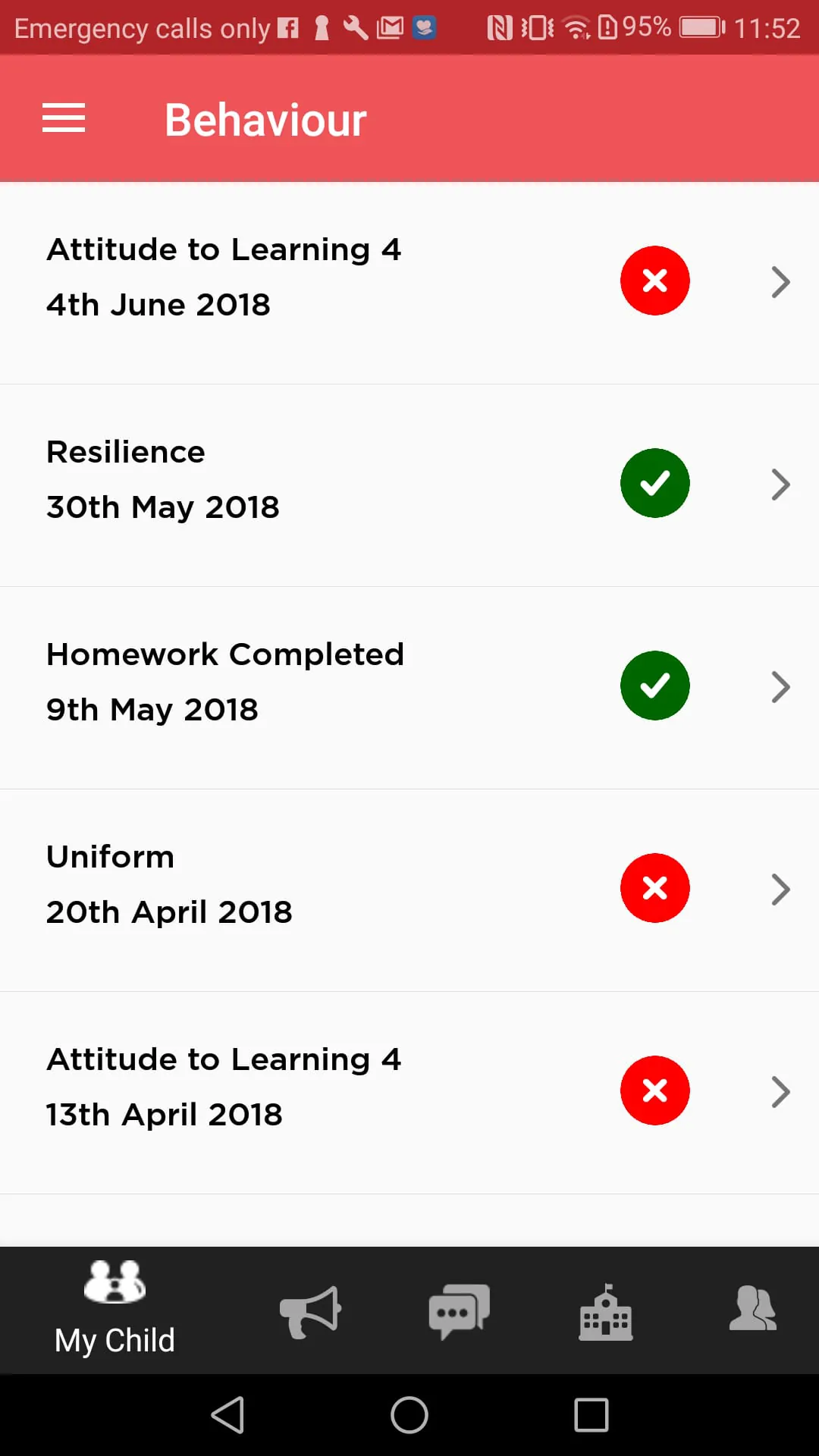 MyChildAtSchool - Parent App
