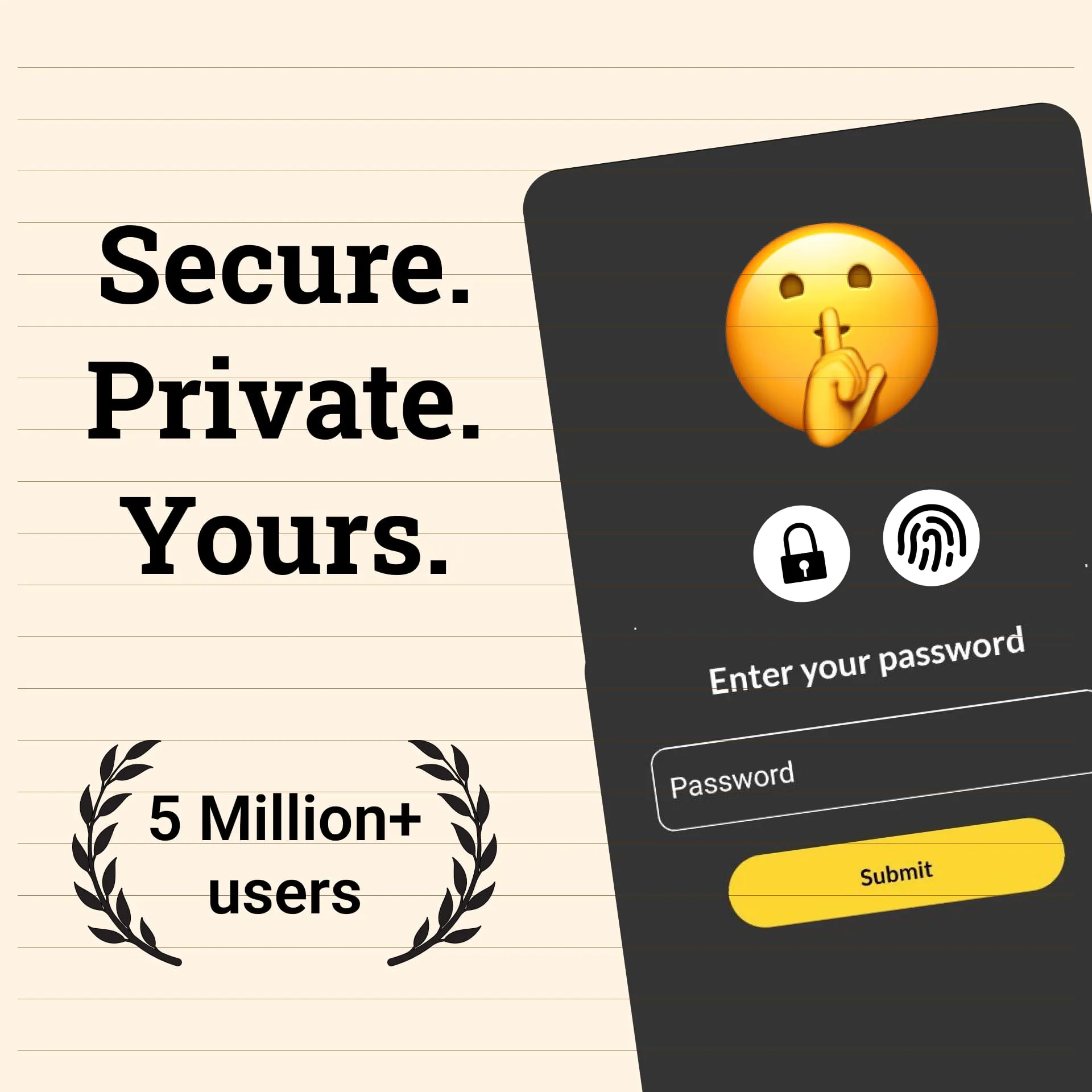 Daily Journal: Diary with lock