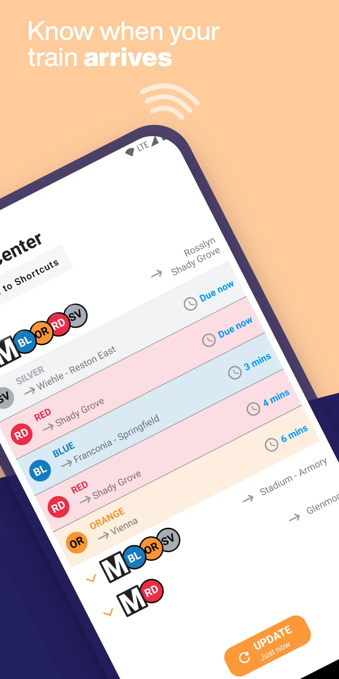 Washington DC Metro Route Map