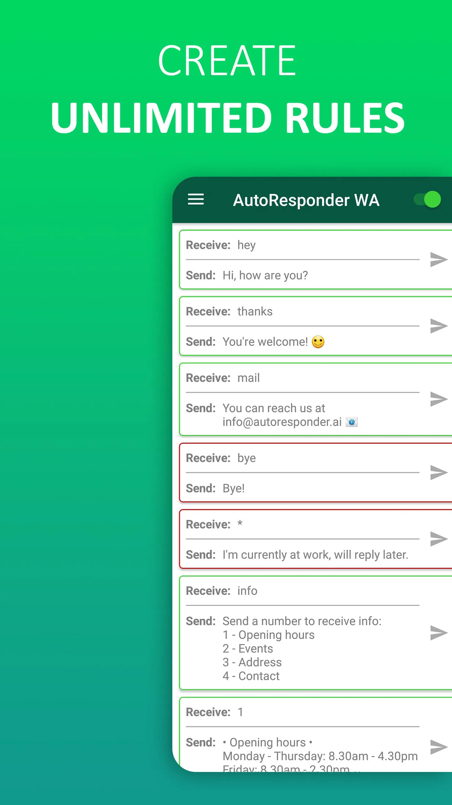 AutoResponder for WA