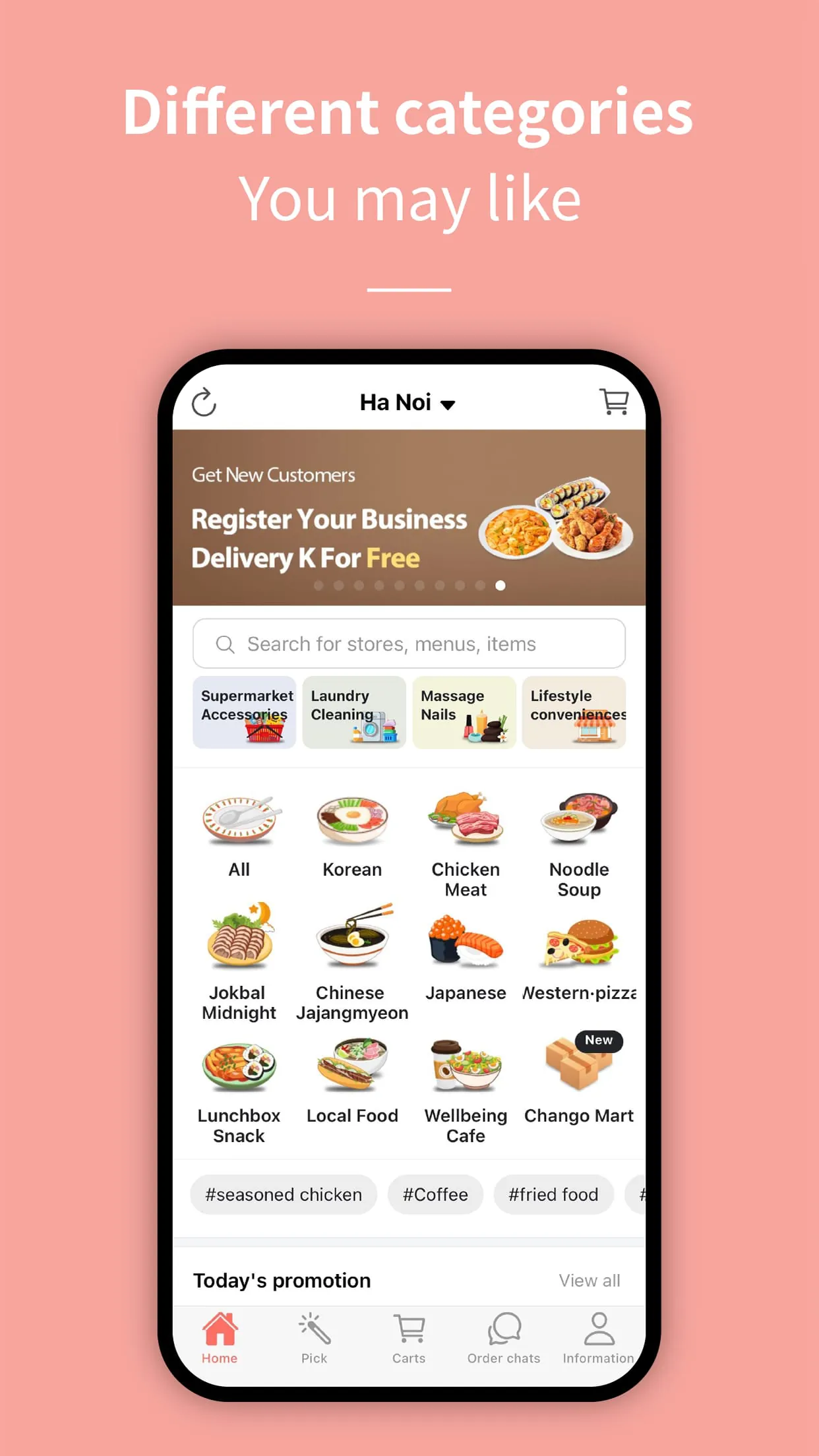 DELIVERY K : Food delivery