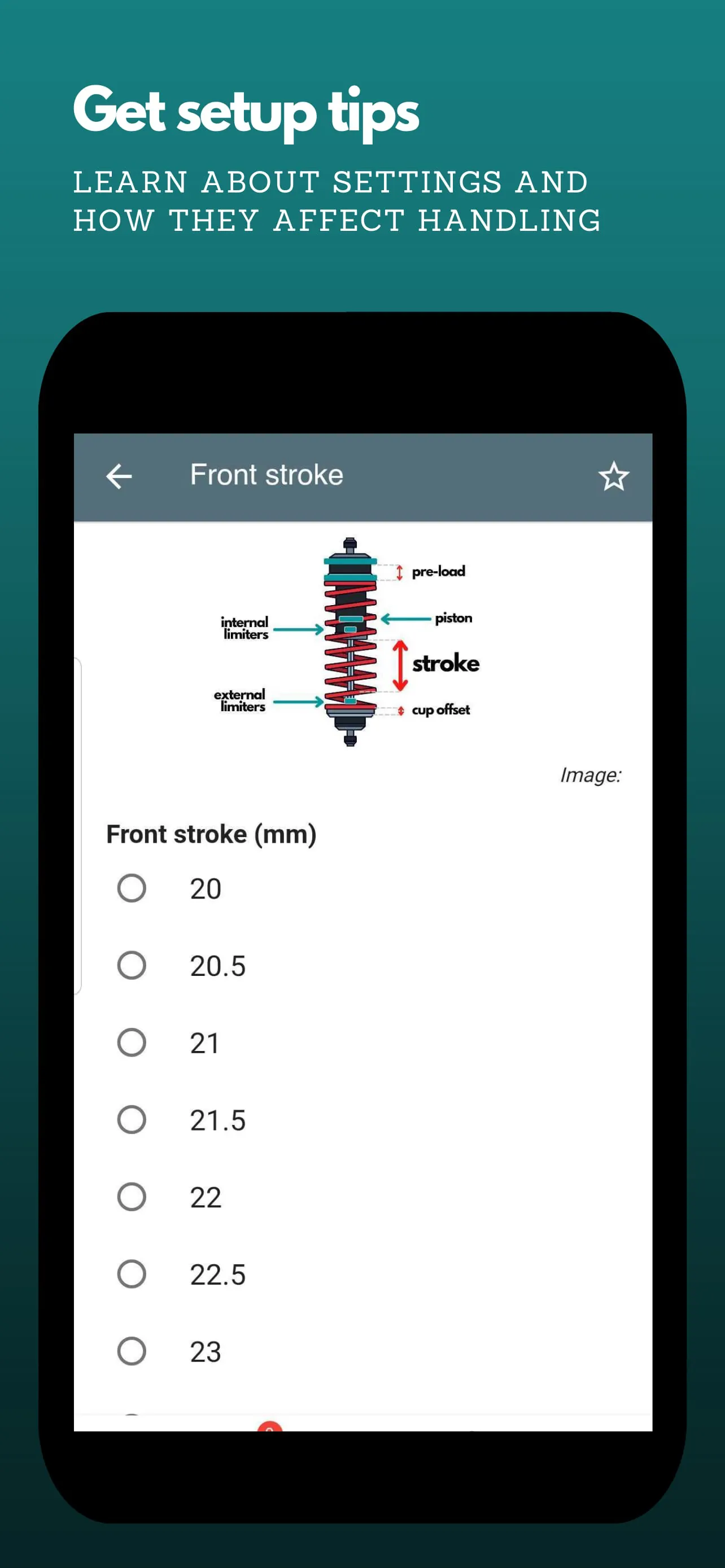 RC Setup App & Race Log