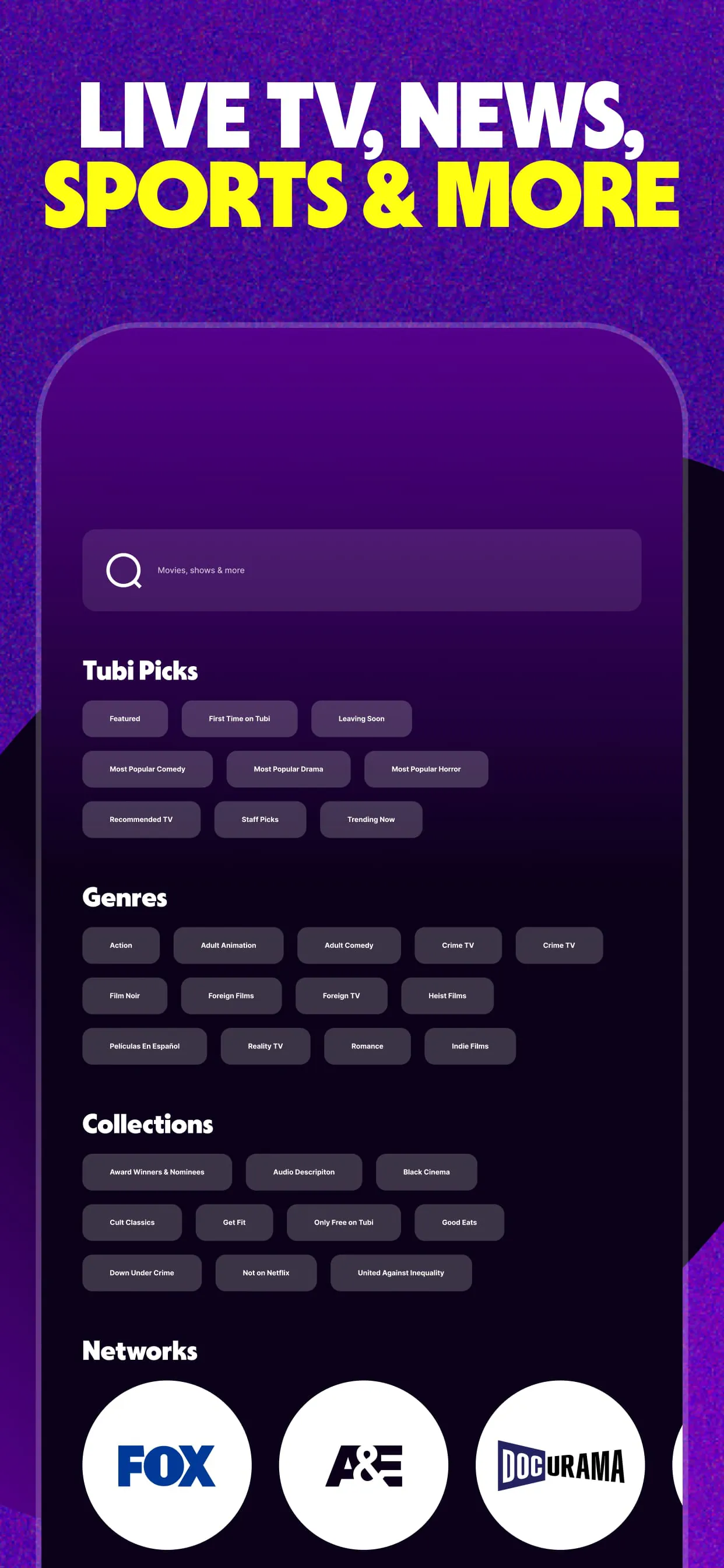Tubi: Free Movies & Live TV