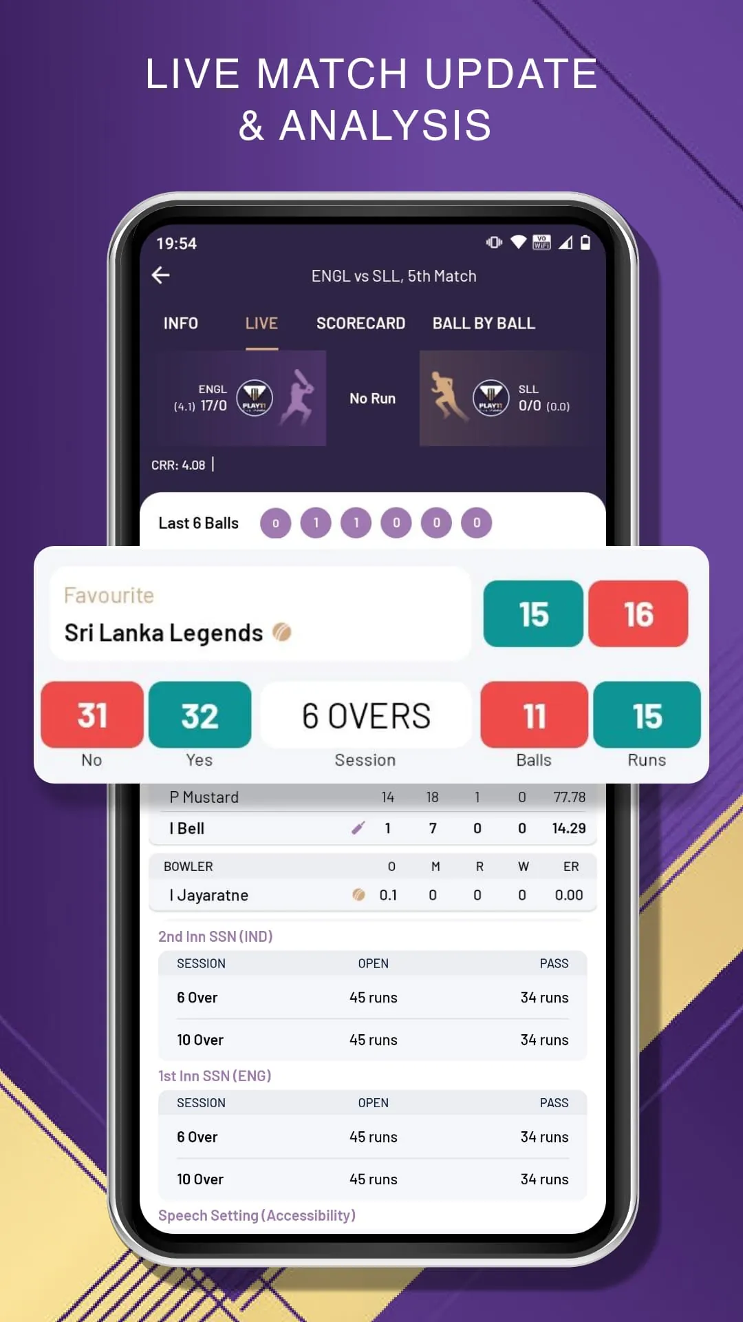 Royal Cricket Live Line