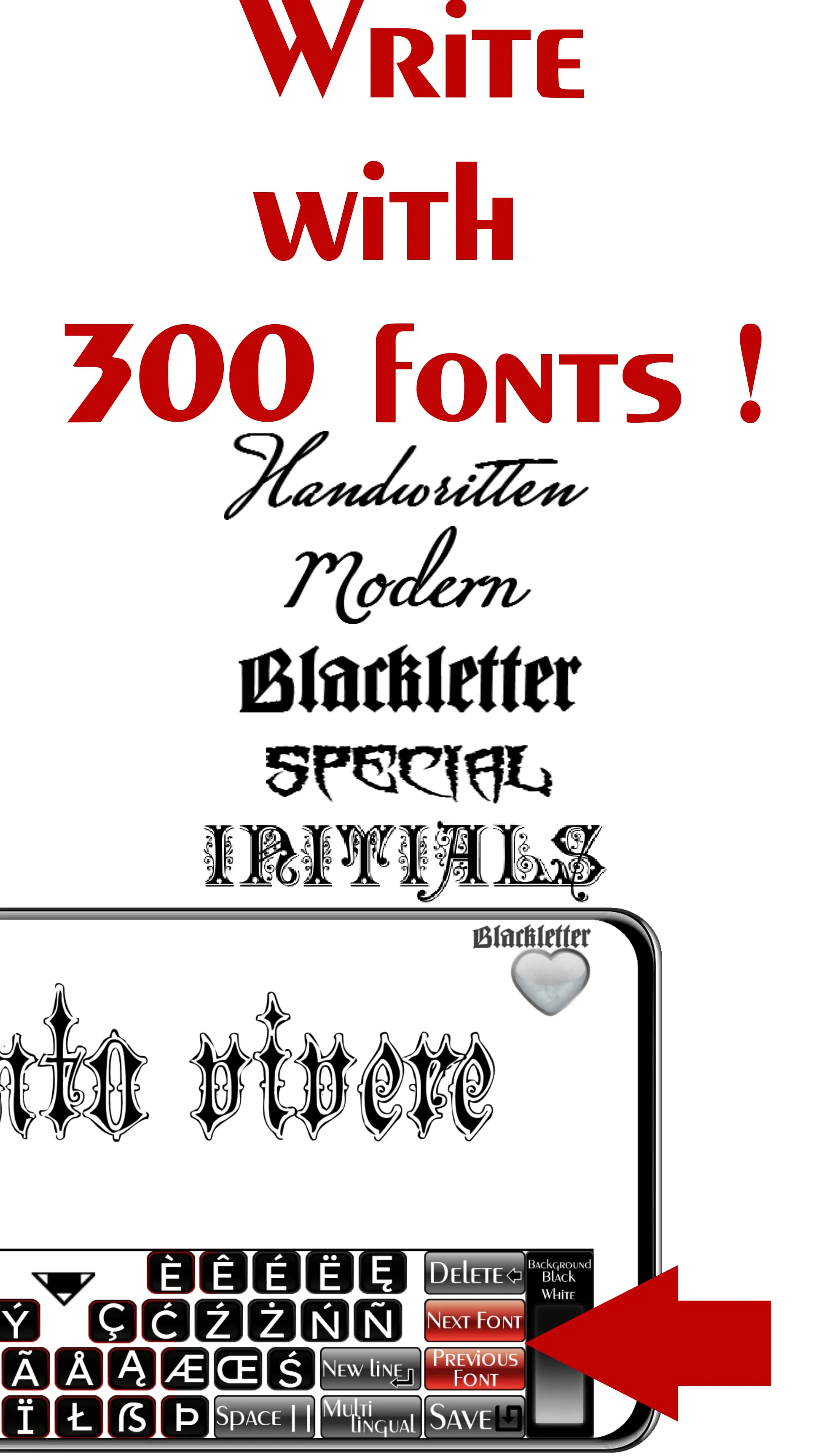 Tattoo Font Designer