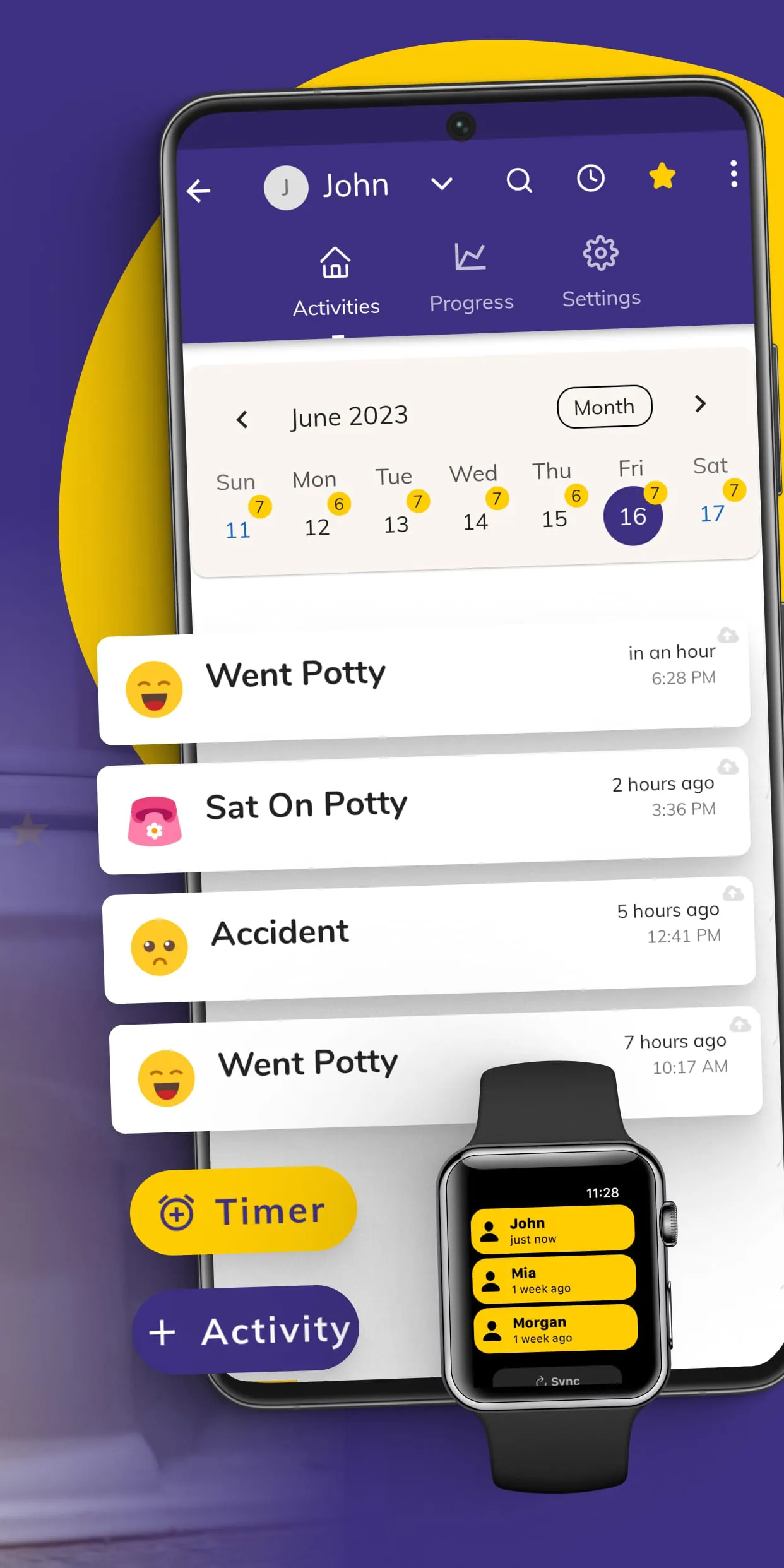 Potty Whiz: Potty Training Log