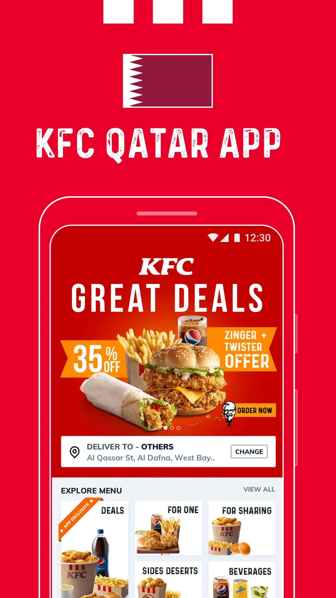 KFC Qatar - Order food online