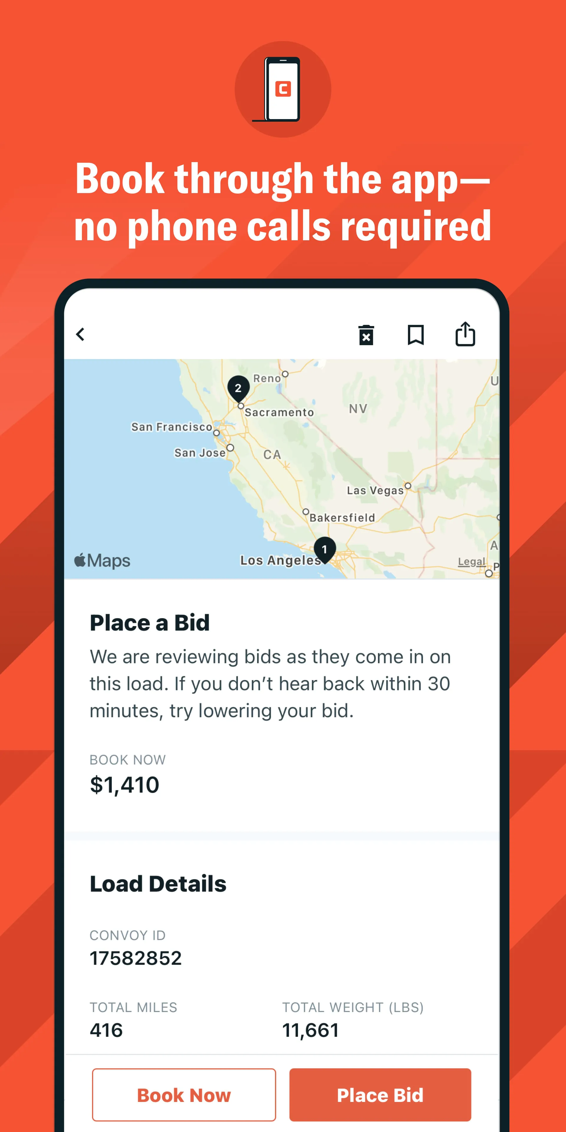 Convoy: find, book truck loads