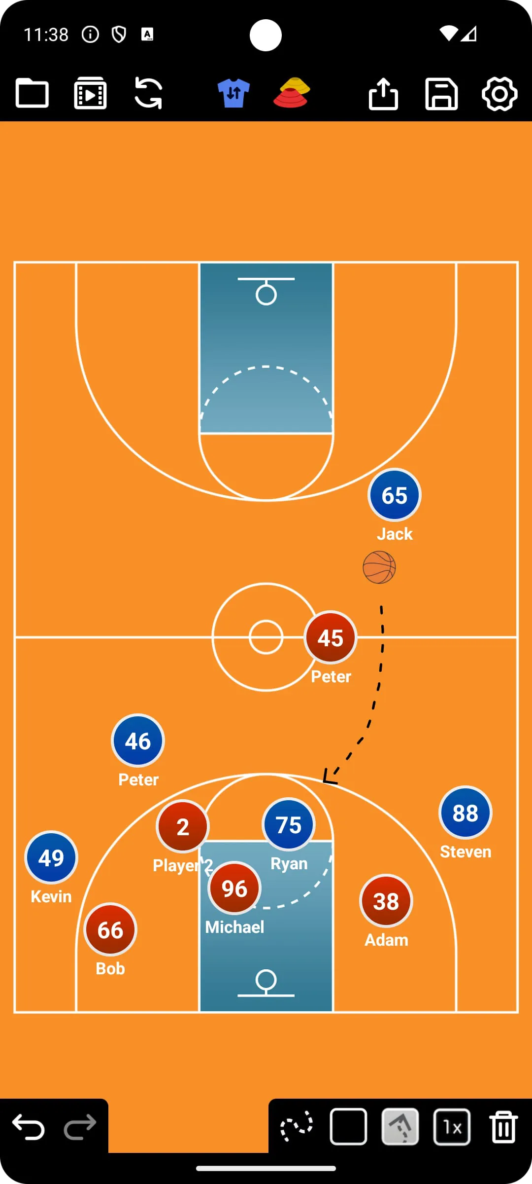 Coach Tactic Board: Basketball