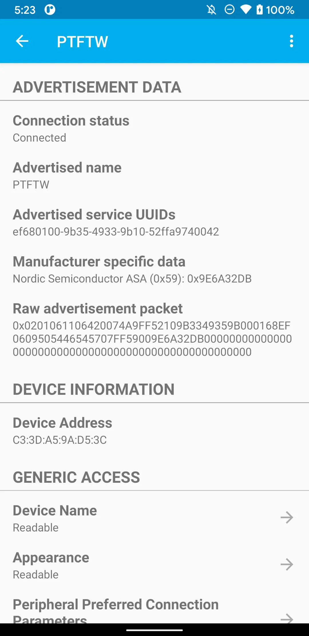 LightBlue® — Bluetooth LE