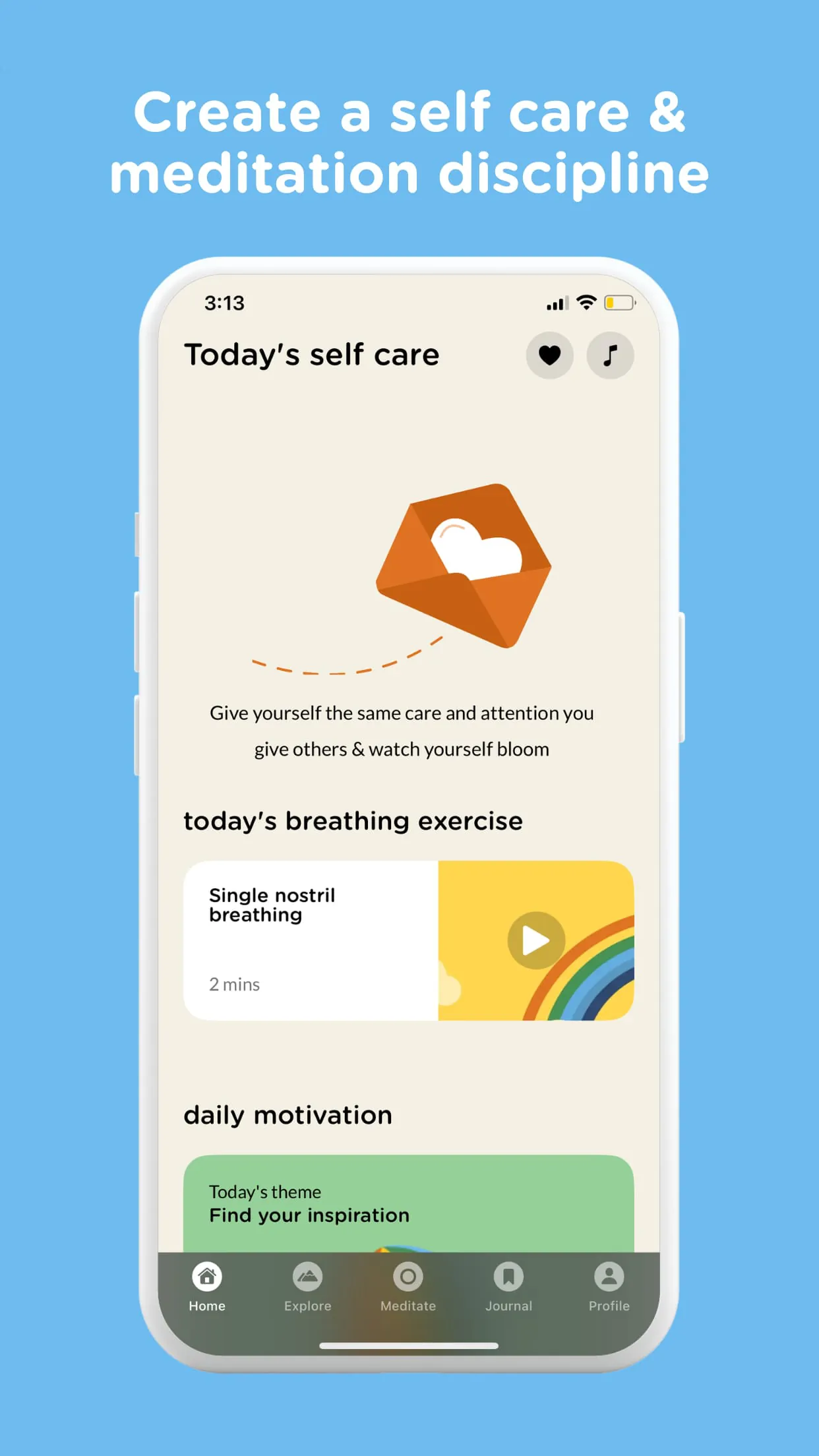 Evolve: Self-Care & Meditation