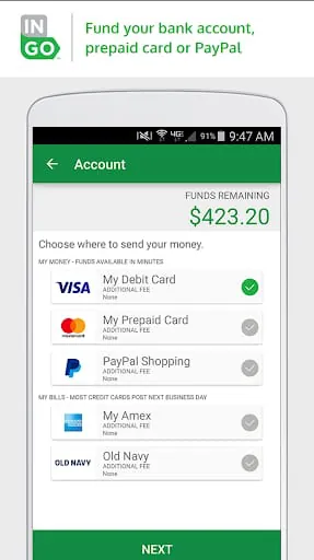 Ingo Money App – Cash Checks