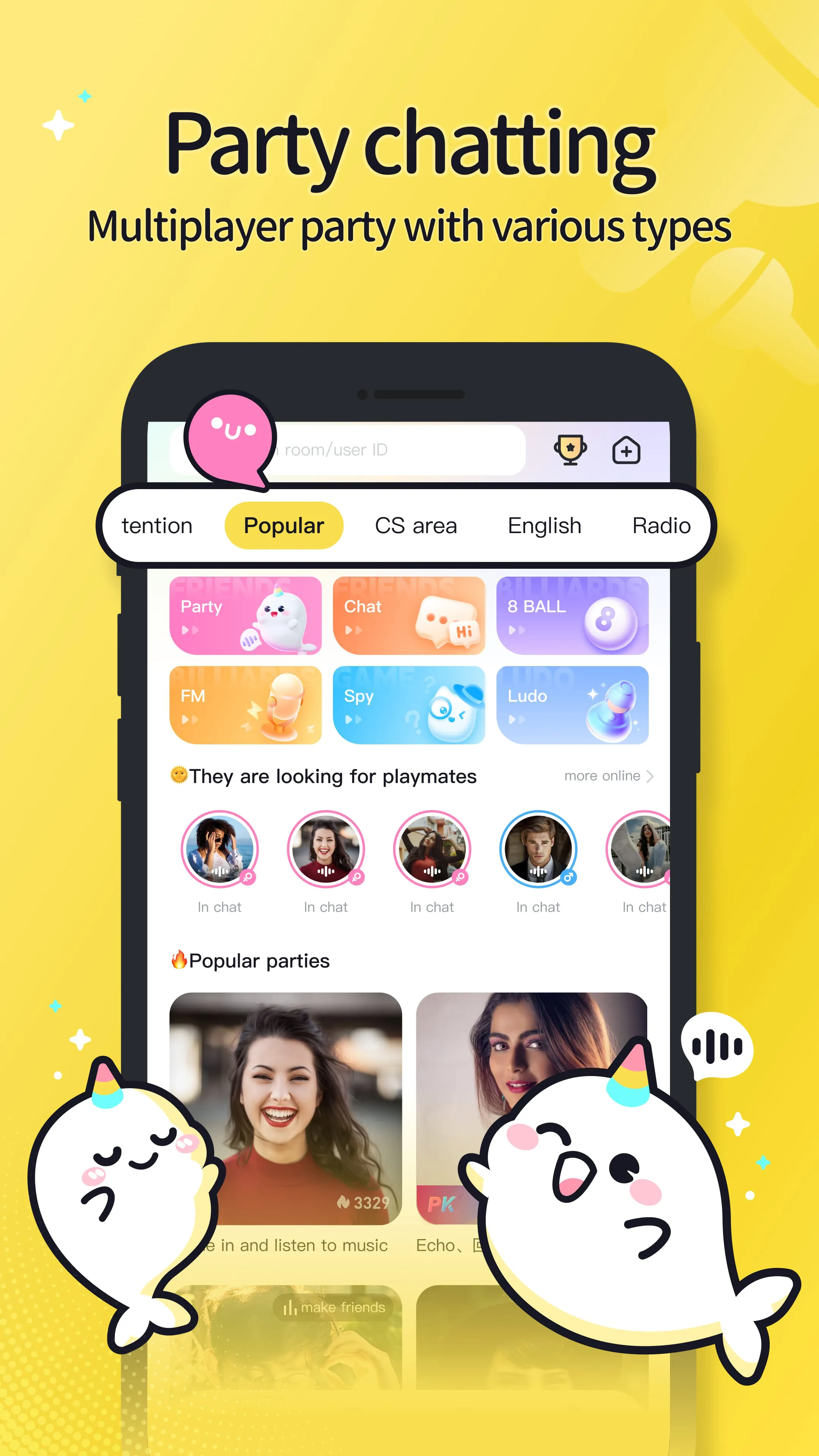 Wefun-Voice chat,Party,Game