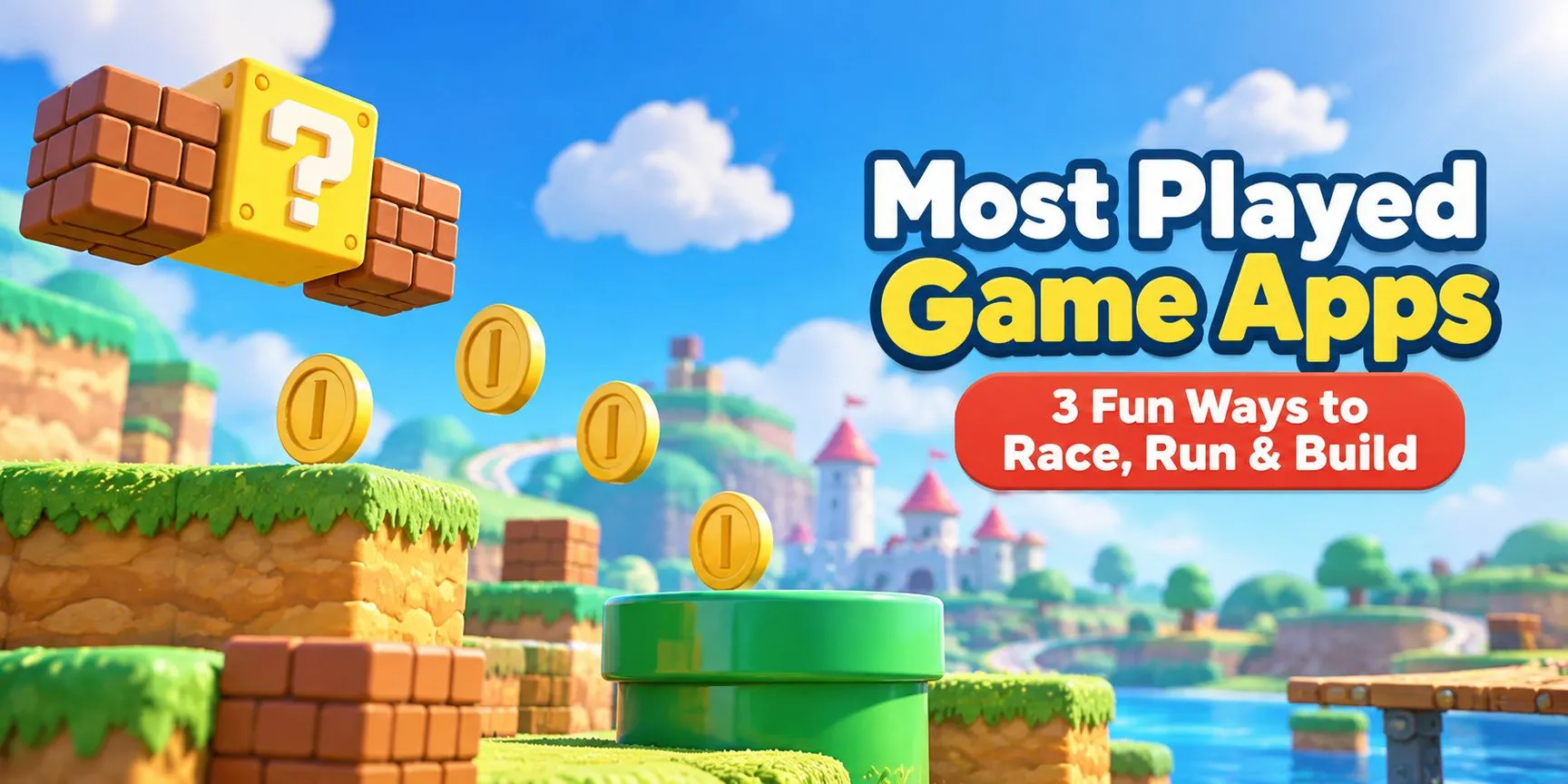 Most Played Mario Game Apps - 3 Fun Ways to Race, Run & Build