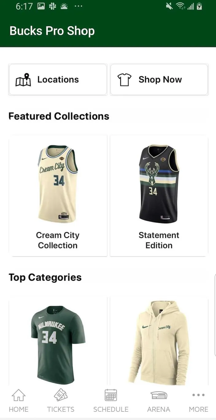 Bucks & Fiserv Forum App