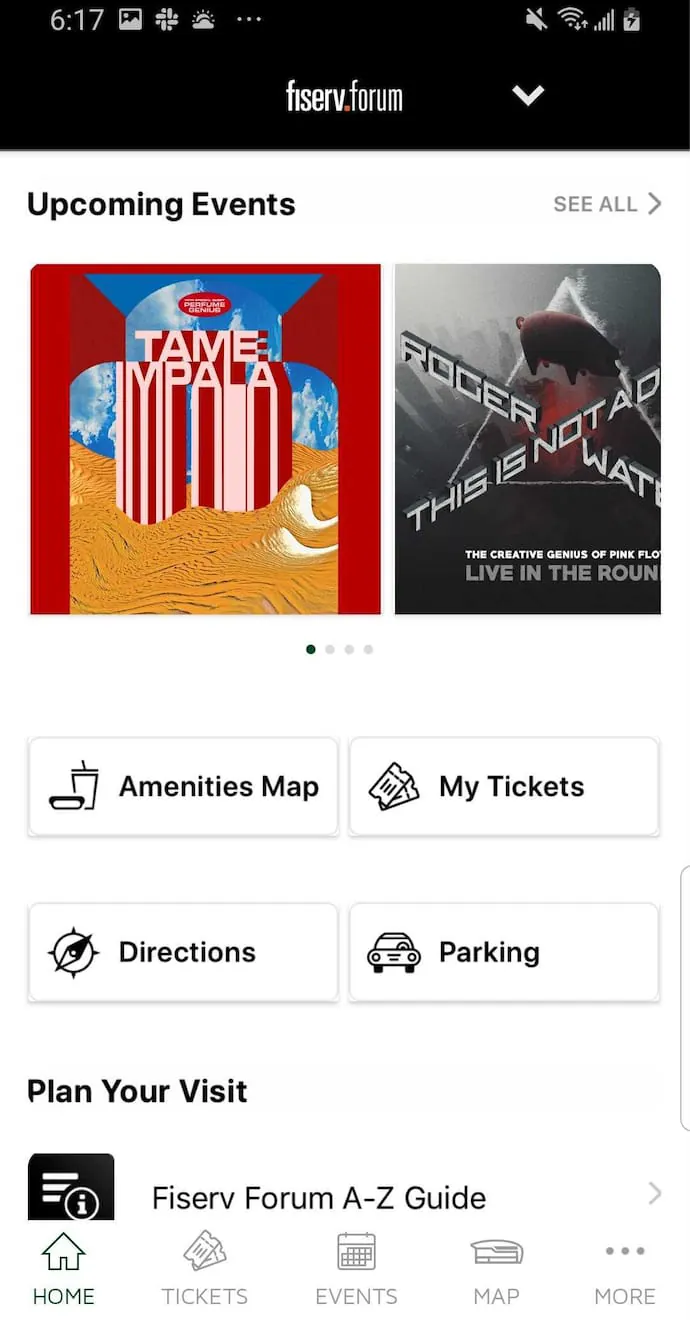 Bucks & Fiserv Forum App
