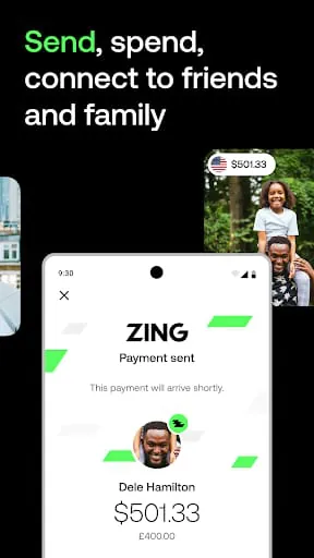 Zing: International money app
