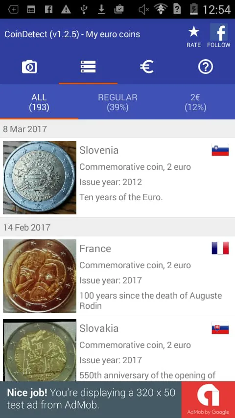 CoinDetect for euro collectors