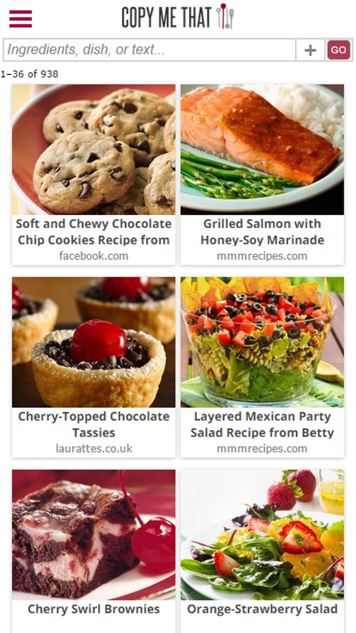 Copy Me That - recipe manager