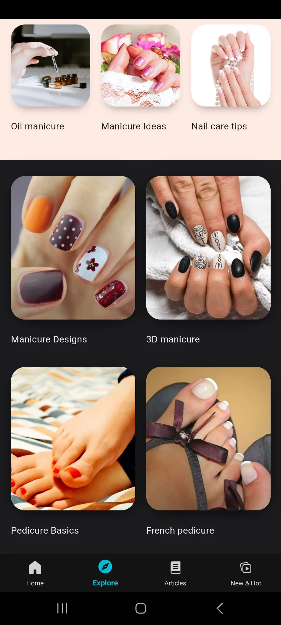 Pedicure and Manicure spa