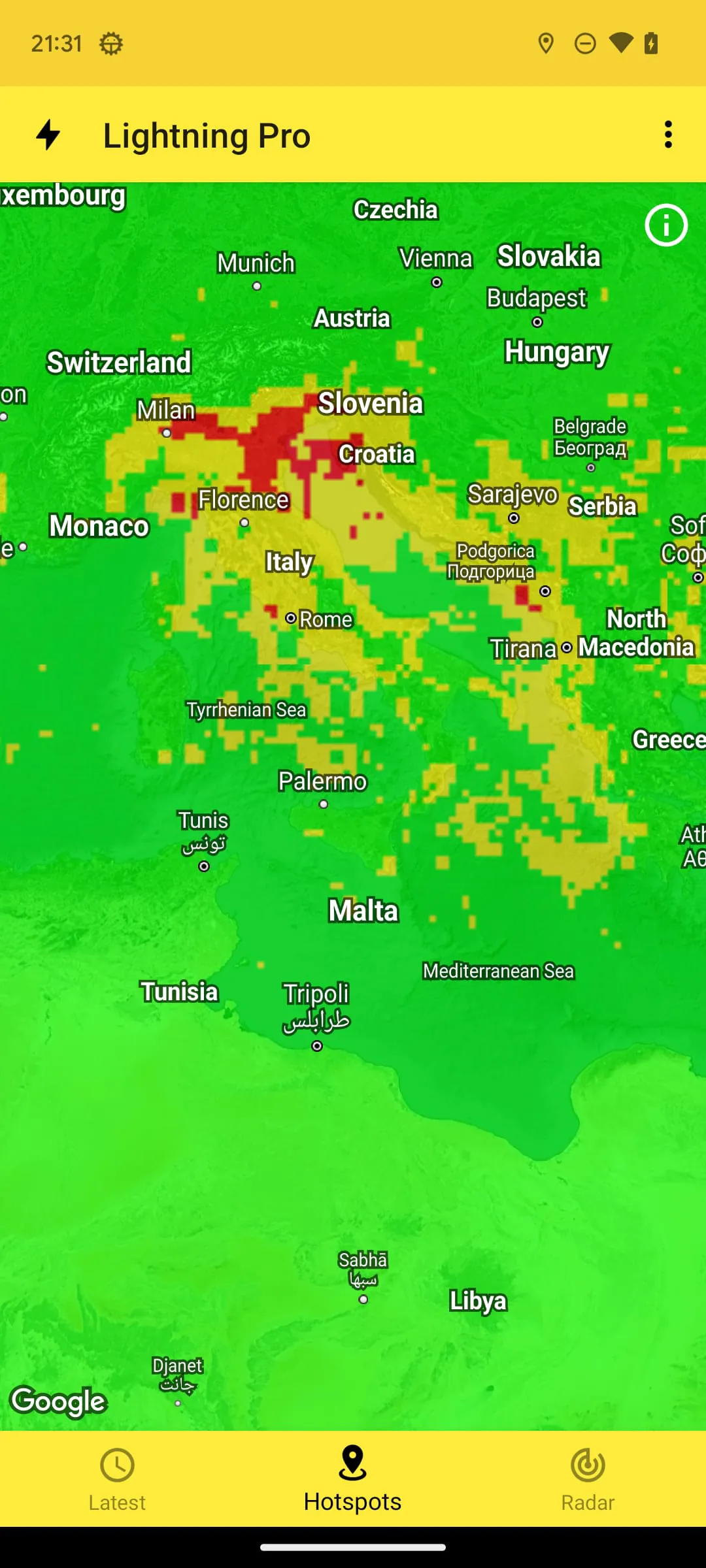My Lightning Tracker & Alerts