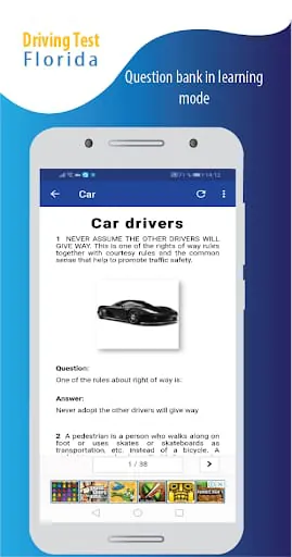 Driving test simulator FL