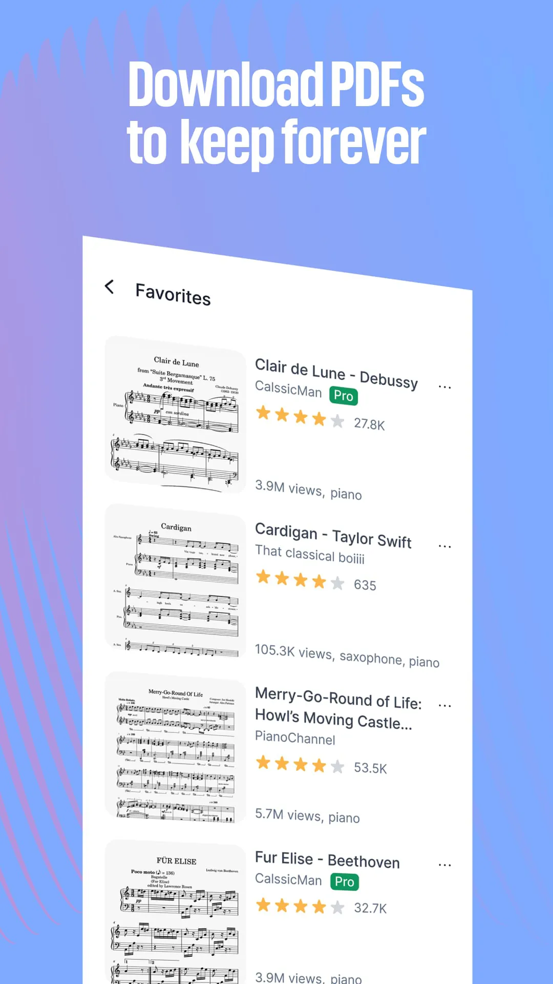 MuseScore: sheet music