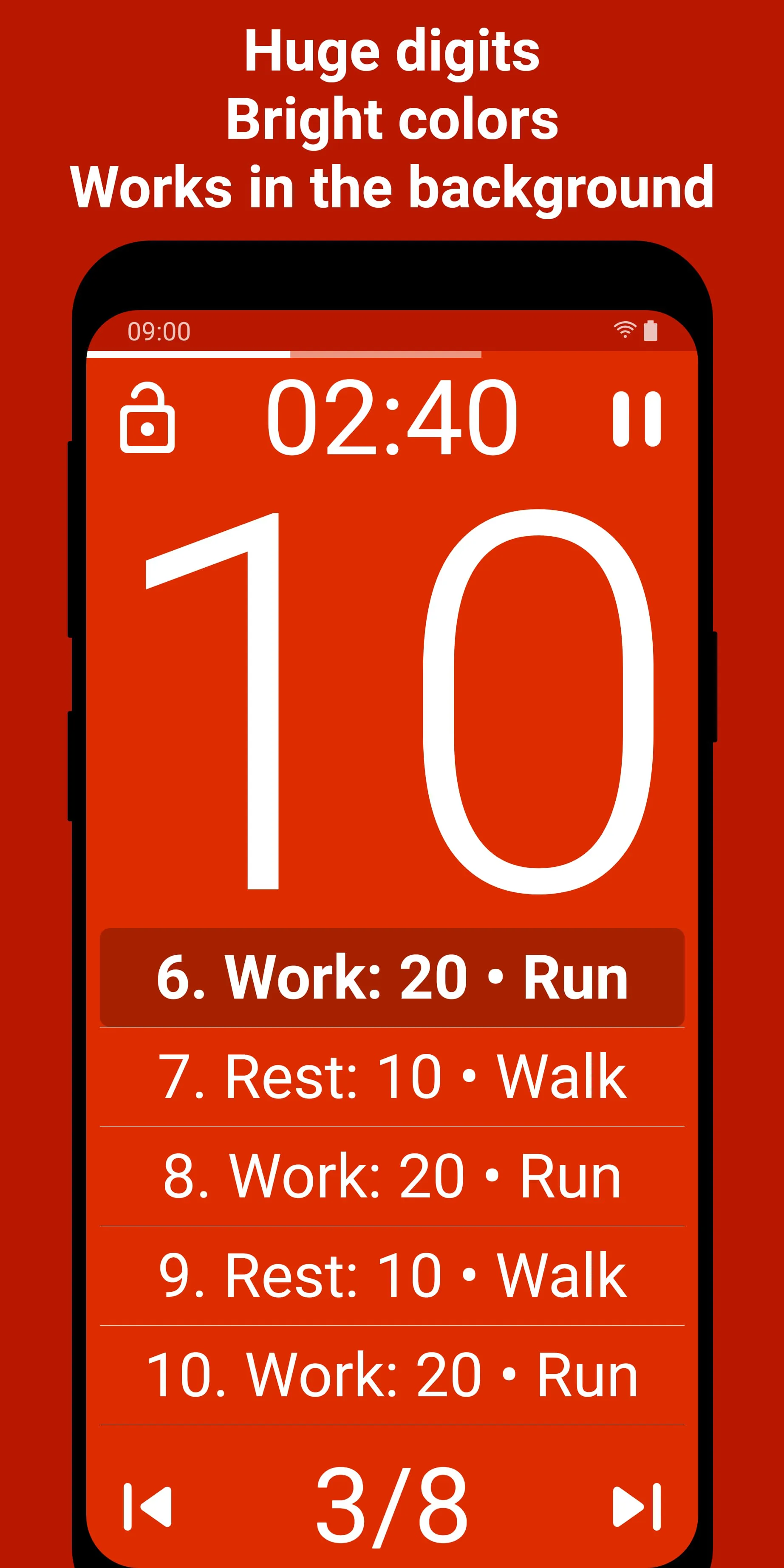 Tabata Timer: Interval Timer