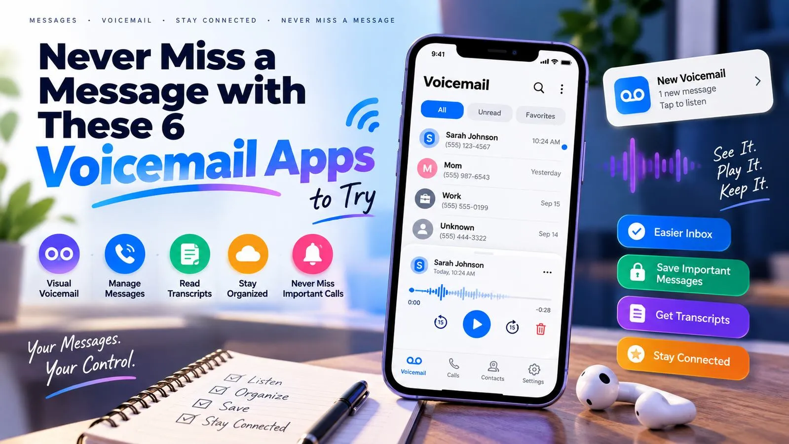 Never Miss a Message with These 6 Voicemail Apps to Try