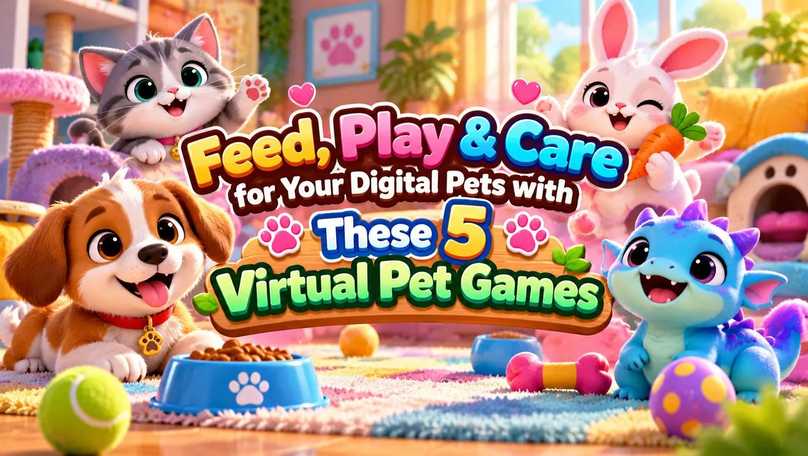 Feed, Play & Care for Your Digital Pets with These 5 Virtual Pet Games