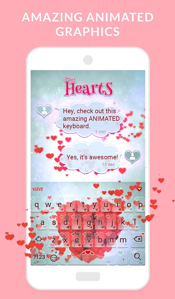 Wave Animated Keyboard Emoji