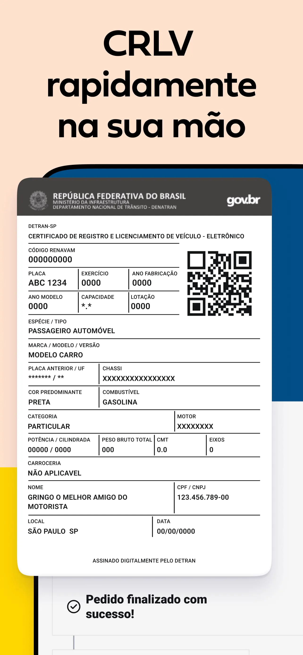 Gringo: Licenciamento, IPVA +