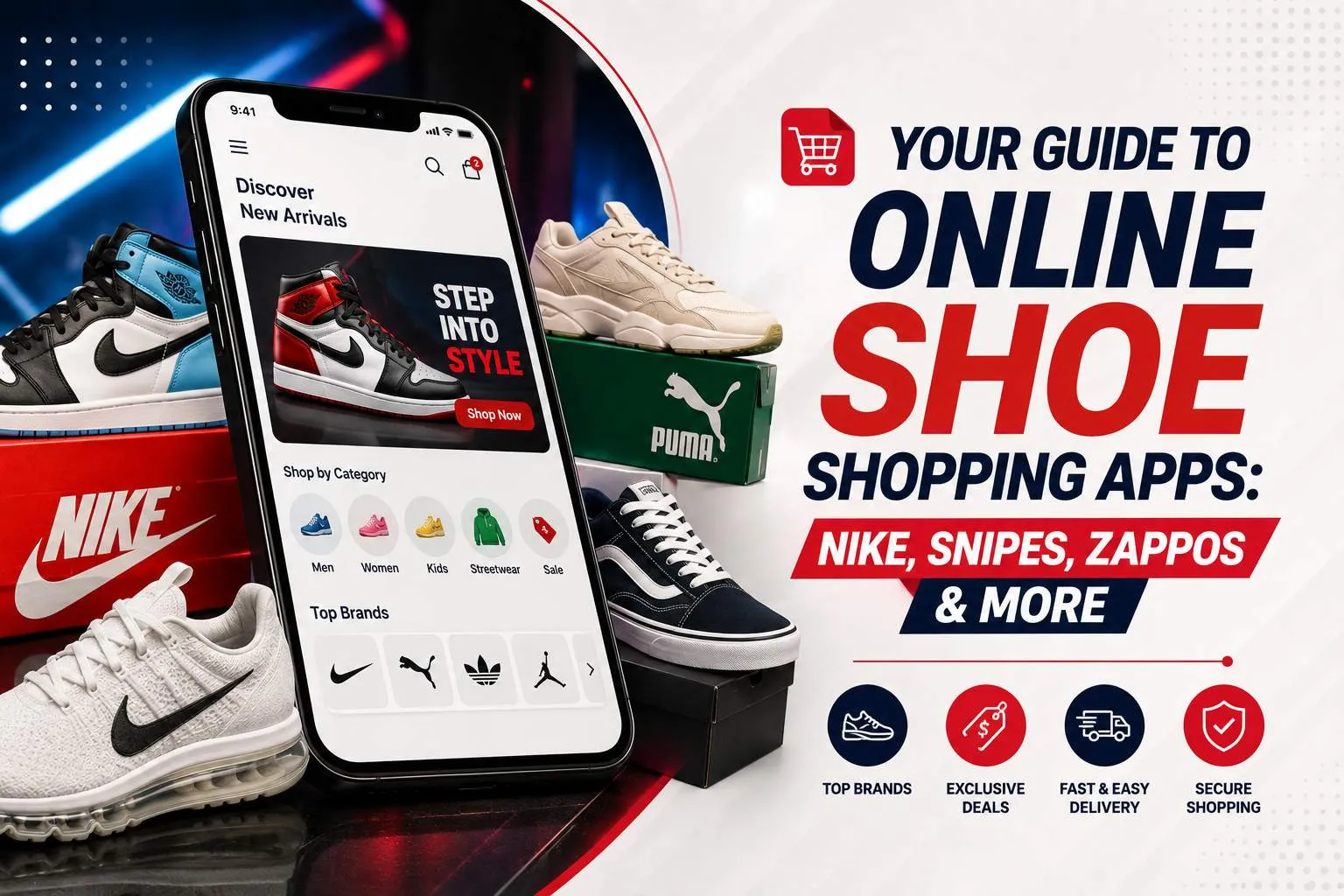 Your Guide to Online Shoe Shopping Apps: Nike, SNIPES, Zappos & More