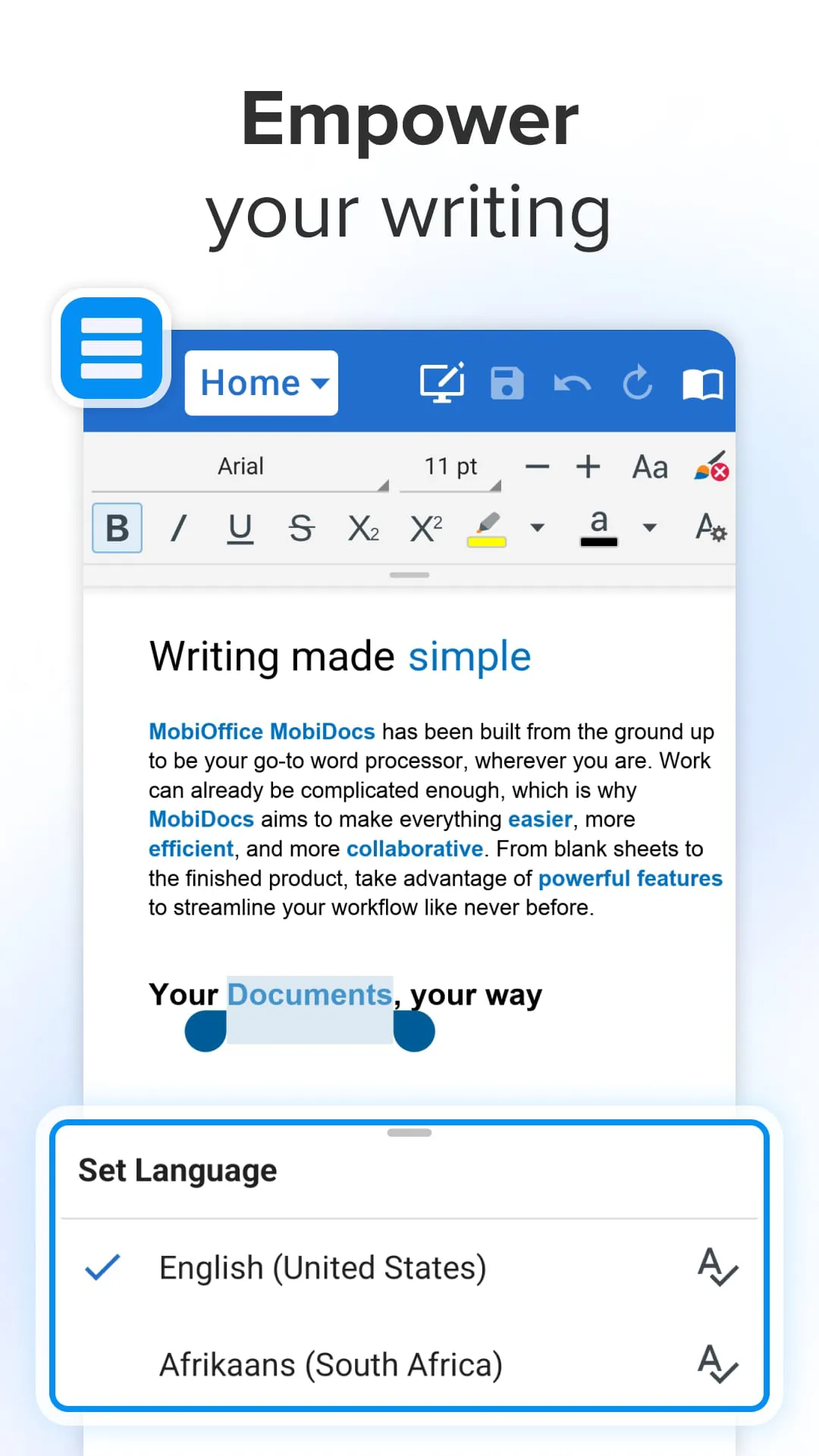 MobiOffice: Word, Sheets, PDF