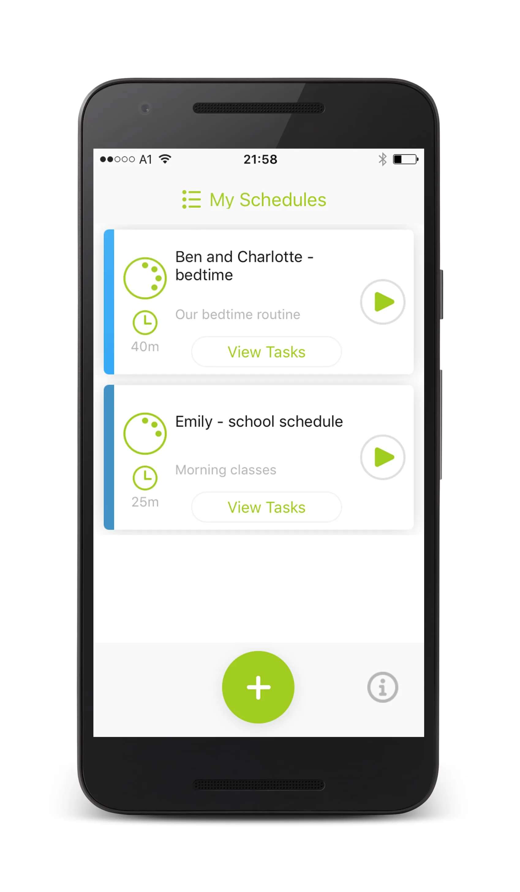 Kids visual task timer